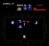 Legend of Zelda, The for NES / Famicom - Some dungeon rooms are dark; use a candle to light them up...