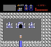 Legend of Zelda, The for NES / Famicom - A ghostly looking underground entrance.
