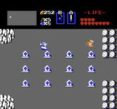Legend of Zelda, The for NES / Famicom - The graveyard; ghosts cause trouble here!