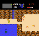 Legend of Zelda, The for NES / Famicom - Zola hides in the water and then attacks!