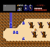Legend of Zelda, The for NES / Famicom - A rather haunted looking forest...