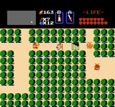 Legend of Zelda, The for NES / Famicom - A staircase was hidden beneath this bush!