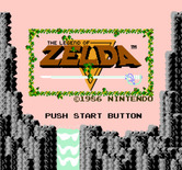 Legend of Zelda, The for NES / Famicom - Title screen.