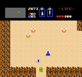 Legend of Zelda, The for NES / Famicom - A number of dangerous creatures live in the sandy desert...
