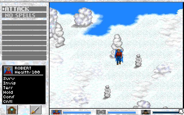 SpellCraft: Aspects of Valor IBM PC/Compatibles Screenshot: Welcome to the realm of air.