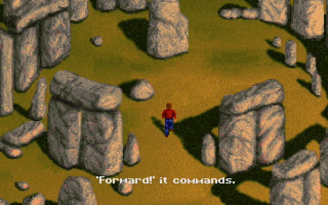SpellCraft: Aspects of Valor IBM PC/Compatibles Screenshot: I cautiously walk forward...