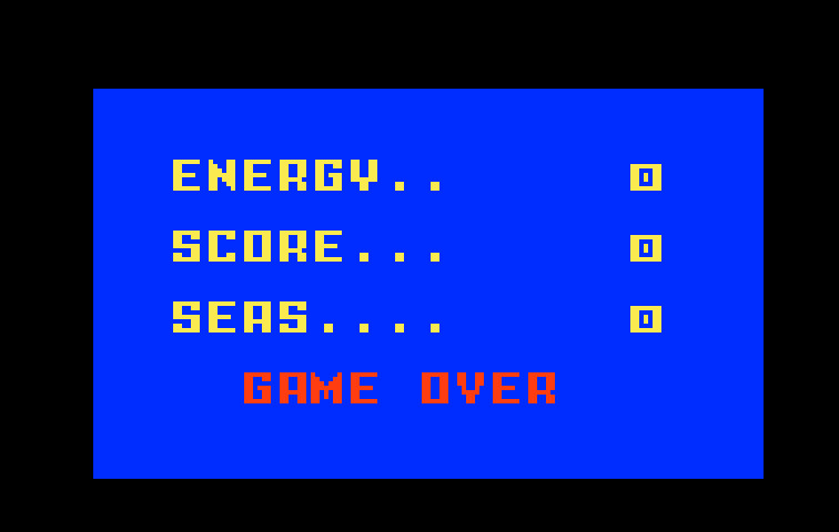 Fathom Intellivision Screenshot: Game over.
