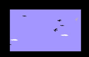 Fathom for Intellivision - Up in the air; try to touch all of the clouds!