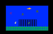 Fathom for Intellivision - Here's the cage on the ocean floor...