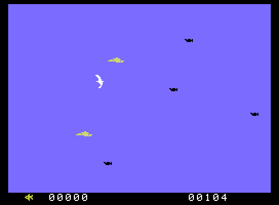 Fathom ColecoVision Screenshot: Flying through the sky...