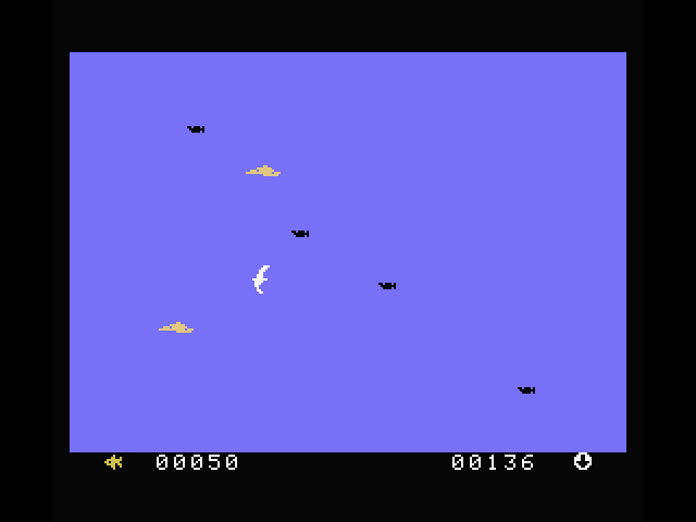 Fathom MSX Screenshot: Flying through the sky...
