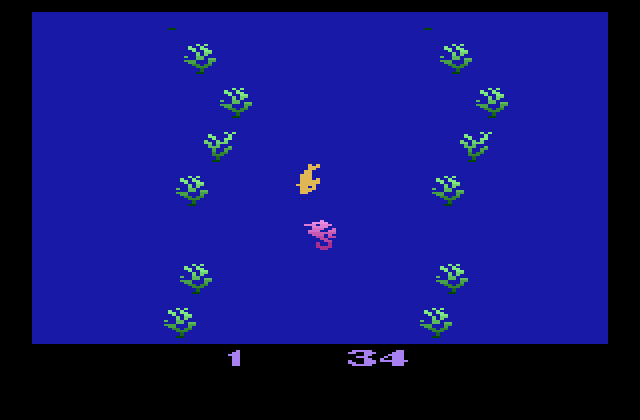 Fathom Atari 2600 Screenshot: Swimming down even further...