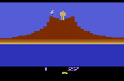 Fathom for Atari 2600 - Oops, a volcano marks the end of the line in this direction!