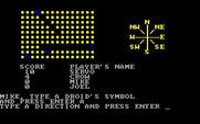 Droids for IBM PC/Compatibles - Each player gets to choose a droid and then the direction it will move.