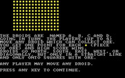 Droids for IBM PC/Compatibles - Instructions, part 2.