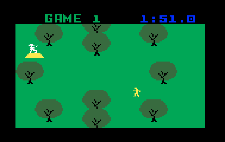 White Water! Intellivision Screenshot: On land...there's nothing here!
