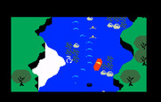 White Water! for Intellivision - Uh oh, we have rafters in the water!