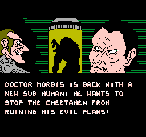 CheetahMen II, The NES / Famicom Screenshot: Introduction screen 1.