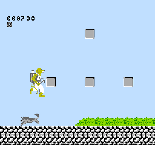 CheetahMen II, The NES / Famicom Screenshot: Jumping over another opponent...