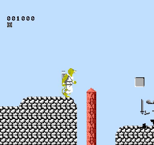 CheetahMen II, The NES / Famicom Screenshot: Another gap to jump...