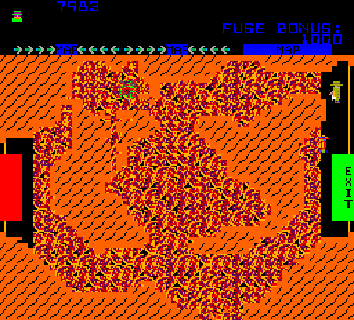 Cloak & Dagger Arcade Screenshot: Out of time, everything explodes!