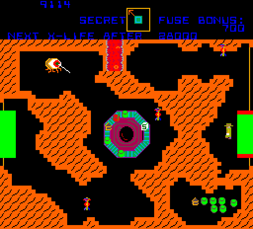 Cloak & Dagger Arcade Screenshot: Floors become progressively more complex...