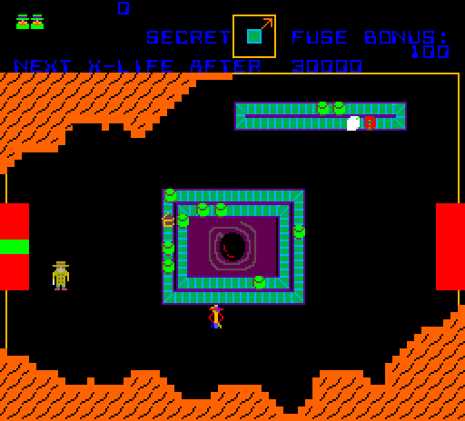 Cloak & Dagger Arcade Screenshot: Floor 1 start...