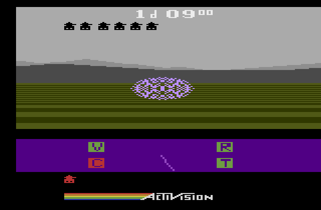 Robot Tank Atari 2600 Screenshot: Enemy destroyed!