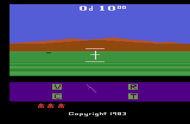 Robot Tank Atari 2600 Screenshot: Starting screen.