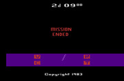 Robot Tank for Atari 2600 - Game over.