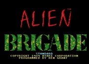Alien Brigade for Atari 7800 - Title screen.