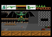 Alien Brigade for Atari 7800 - Shoot quickly, it's a large, flying alien!
