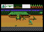 Alien Brigade for Atari 7800 - Hostages escaping into a helicopter.