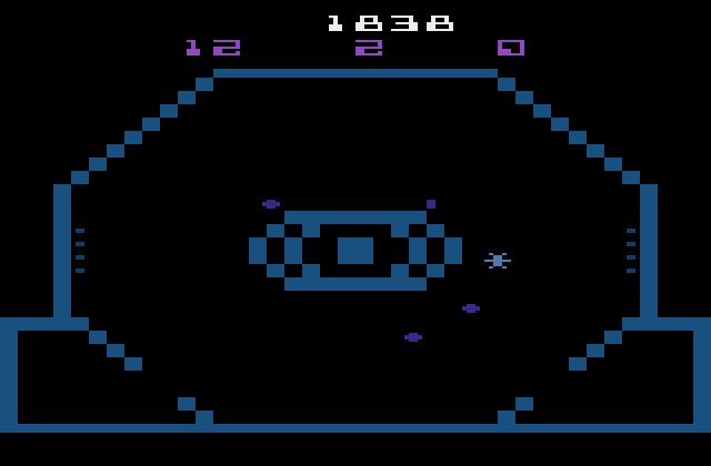 Reactor Atari 2600 Screenshot: Second wave begins...