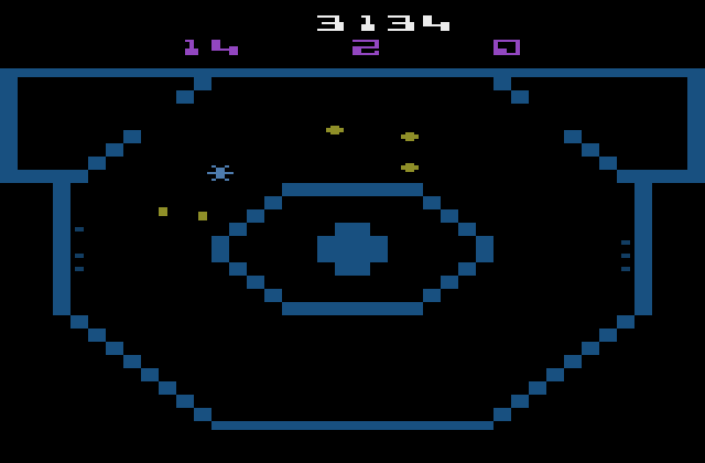 Reactor Atari 2600 Screenshot: Even more particles begin to appear!
