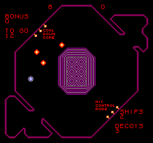 Reactor Arcade Screenshot: Game start.