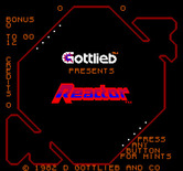 Reactor for Arcade - Title screen.