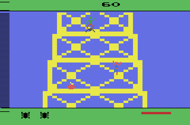 Spider-Man Atari 2600 Screenshot: It's the Green Goblin!