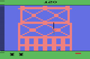 Spider-Man for Atari 2600 - This section is trickier; not much space to grab on to...