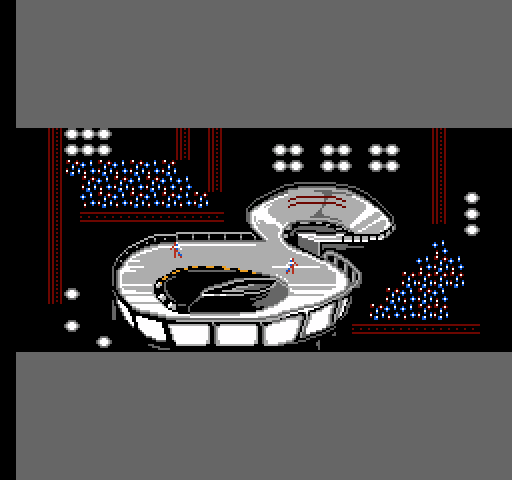 Rollergames NES / Famicom Screenshot: The Rollergames arena...