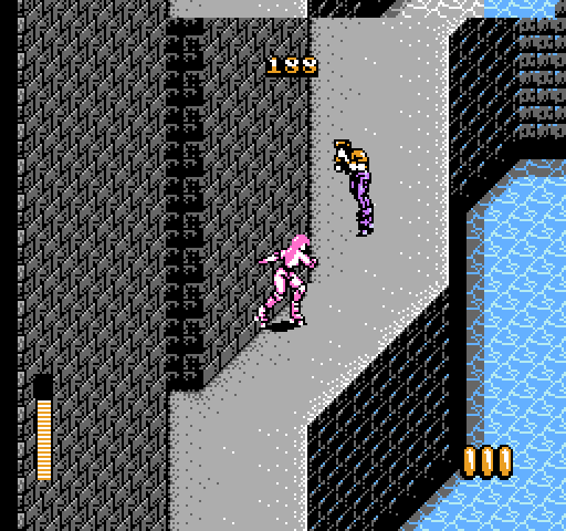 Rollergames NES / Famicom Screenshot: Another opponent approaches, be ready!