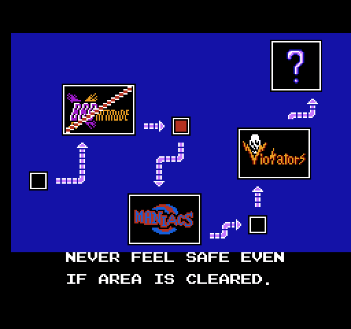 Rollergames NES / Famicom Screenshot: Moving on to Stage 2.