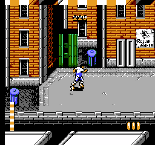 Rollergames NES / Famicom Screenshot: Game start.