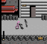 Rollergames for NES / Famicom - Beating up some opponents...