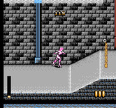 Rollergames for NES / Famicom - Don't get hit by the flame throwers!