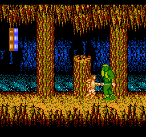 Castle of Dragon NES / Famicom Screenshot: This guy is huge...must be the end of the level!