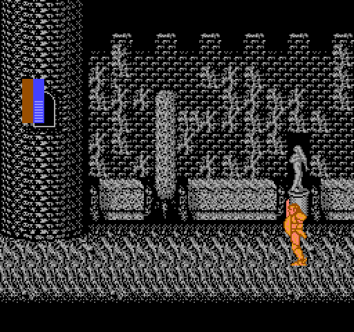 Castle of Dragon NES / Famicom Screenshot: The color fades when it's game over.