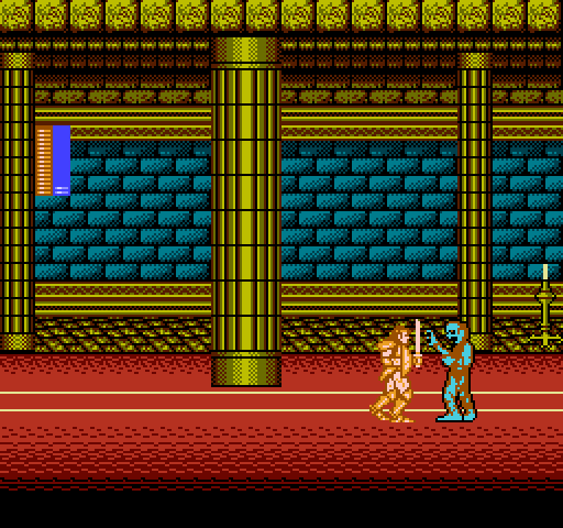 Castle of Dragon NES / Famicom Screenshot: Fighting a zombie.