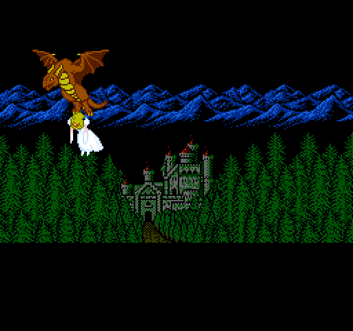 Castle of Dragon NES / Famicom Screenshot: Game introduction.