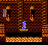 Castle of Dragon for NES / Famicom - More fire pits to jump over.